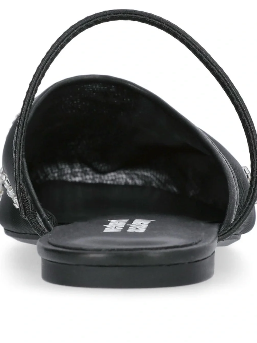 Weekenders Black Embellished Slip-On Girls' Mules